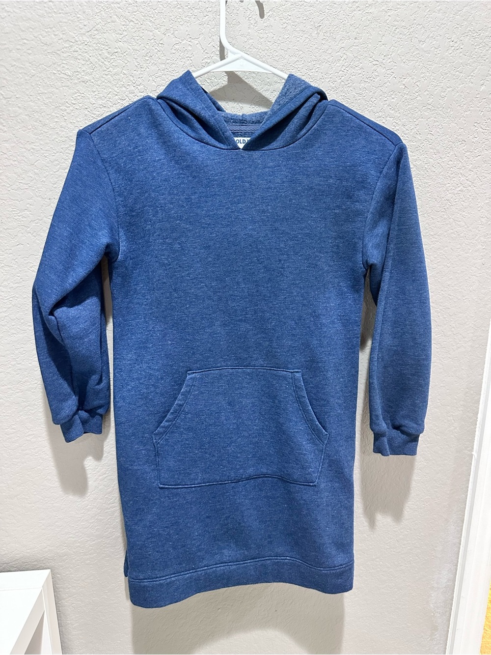 Old Navy Girls Navy Blue Hooded Sweatshirt Dress